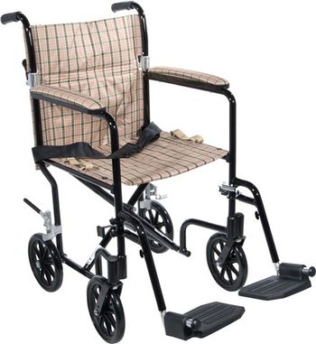 Drive Medical Flyweight Lightweight Transport Chair