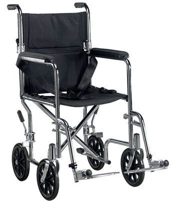 Drive Medical Go Cart Lightweight Steel Transport Chair